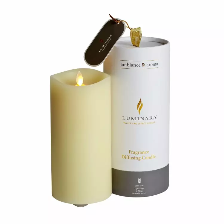 Led wax candles shop real flame effect